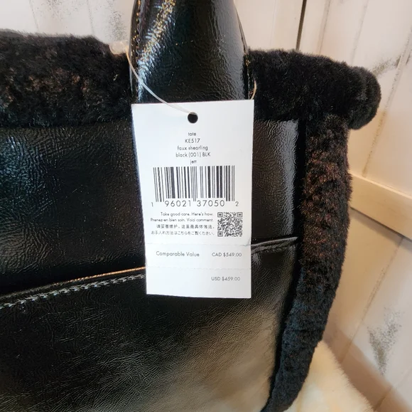 NWT Kate Spade Jett Faux Shearling Tote. - Picture 12 of 12